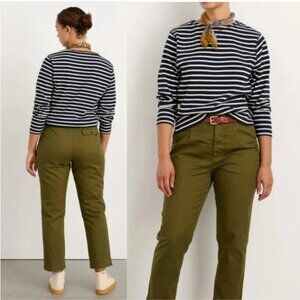 Alex Mill Boy Pleated Olive Green Chino Pants